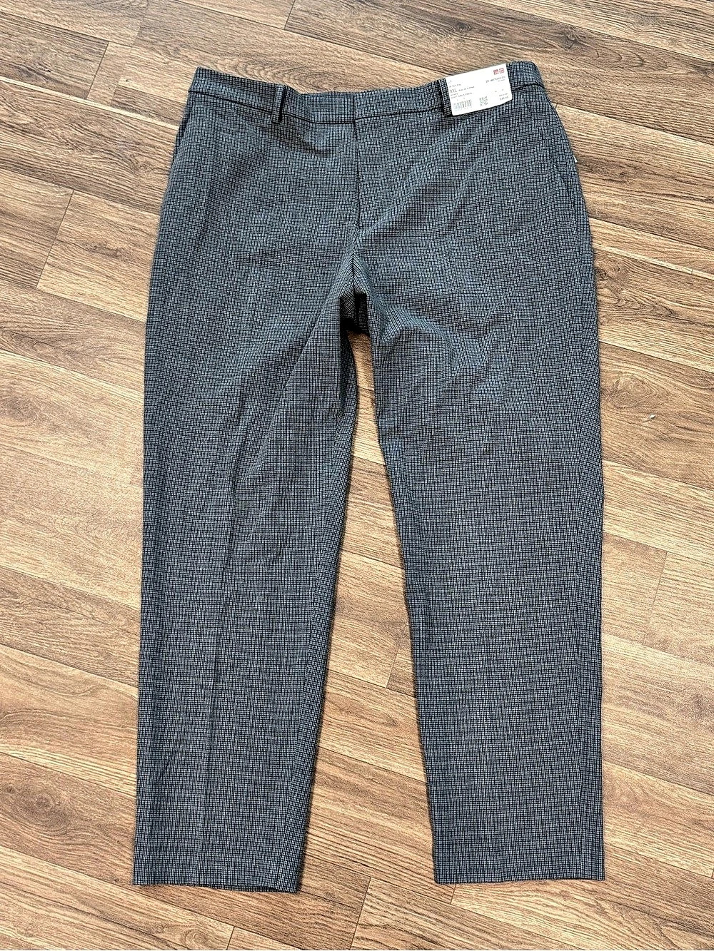 NWT Uniqlo Smart Ankle Pants (Checked) Straight Leg Pants XXL